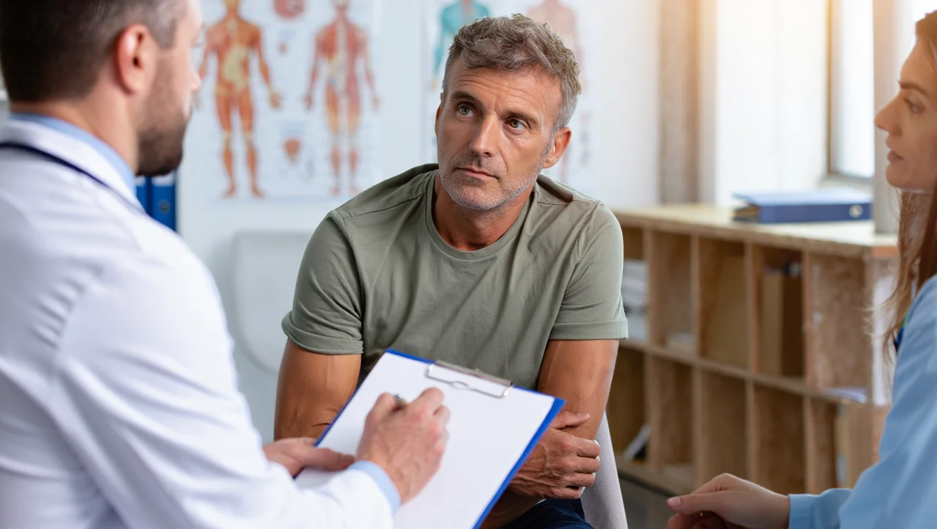 Мужчина на приеме у специалиста